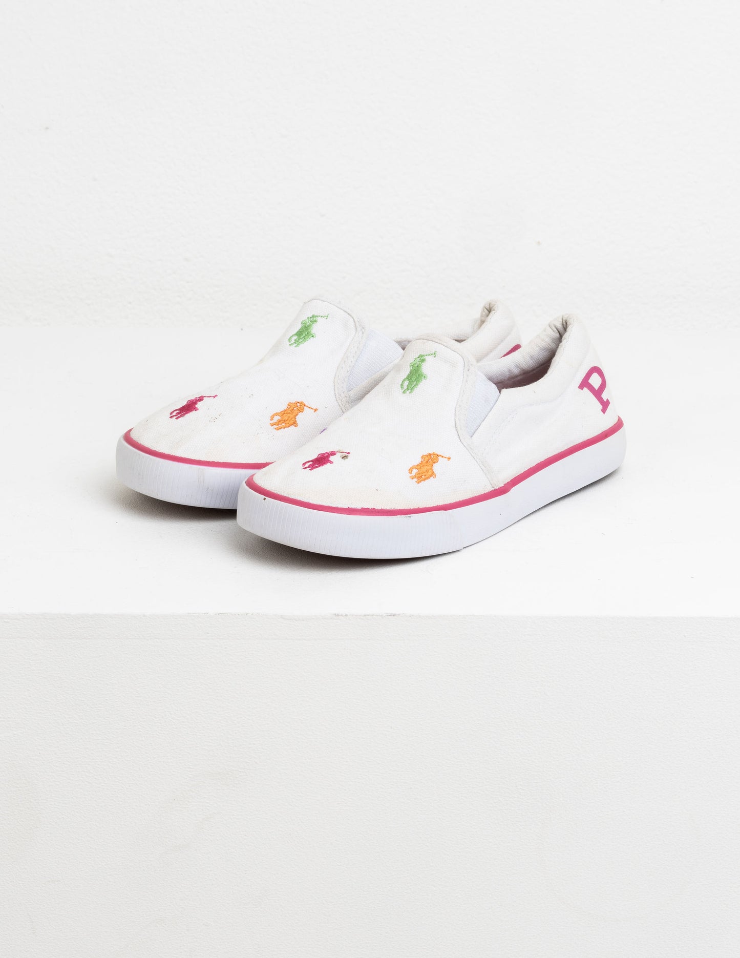 Ralph Lauren Junior Keaton Slipon White/ Pink, Green, Purple, Red EUR 30