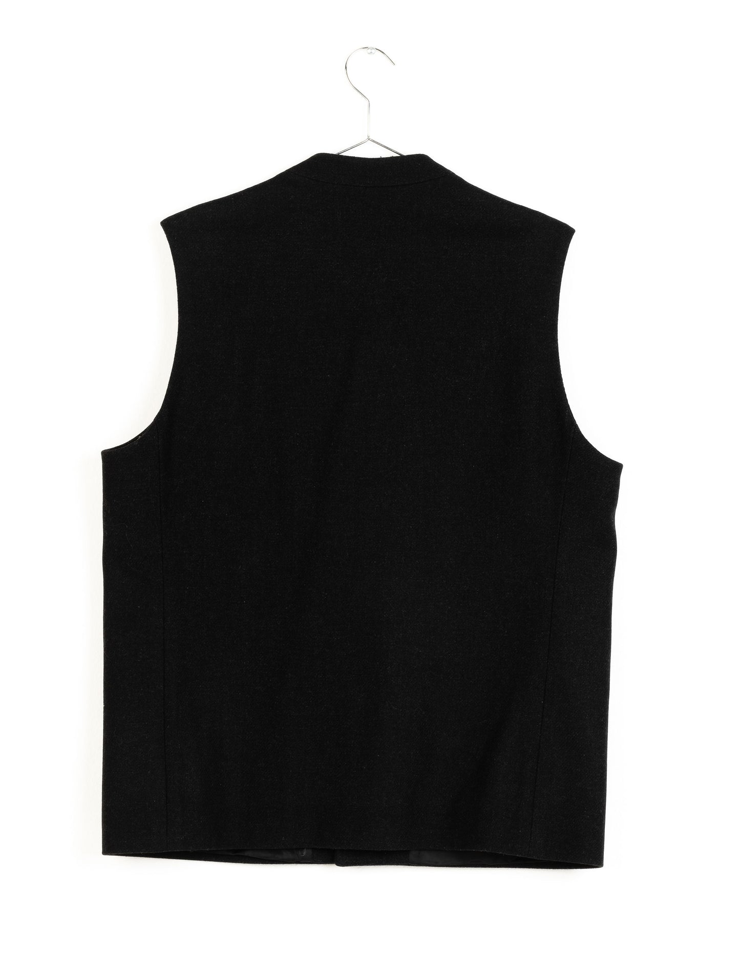 COS WOOL VEST BLACK
