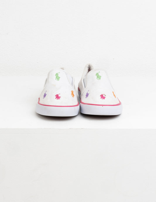 Ralph Lauren Junior Keaton Slipon White/ Pink, Green, Purple, Red EUR 30