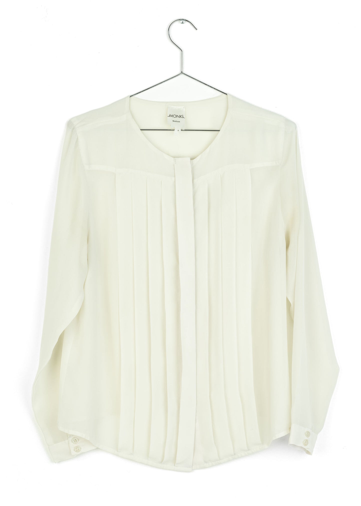 Monki relaxed satin shirt size M